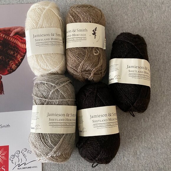 NWT Tirval's Toorie Shetland Heritage Hat Kit Lot of 5 Skeins 1 Pattern - Picture 2 of 9